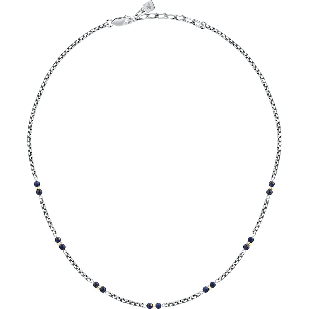 Collana Terra a Catena in Acciaio e Lapislazzuli – Morellato S1752