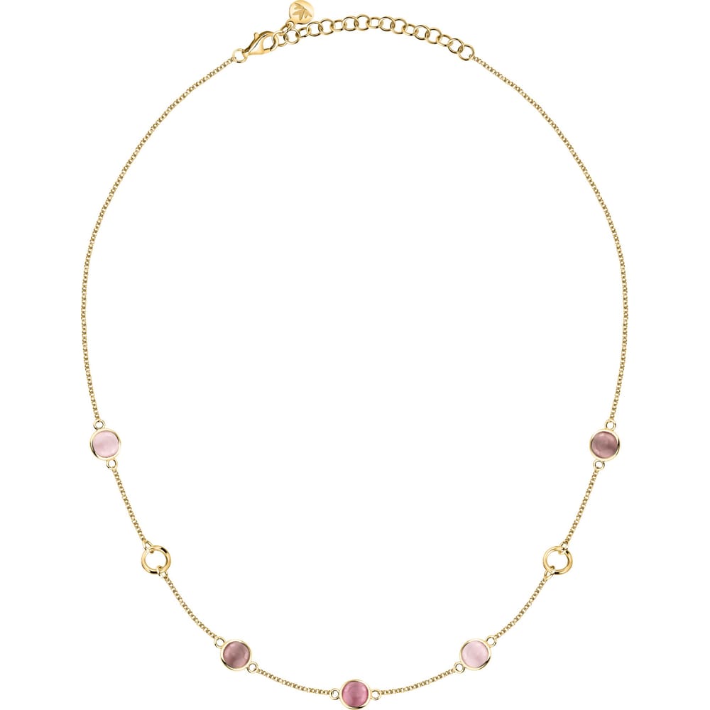 Collana Venezia a Catena in Argento Dorato e Occhio di Gatto – Morellato SAZM13