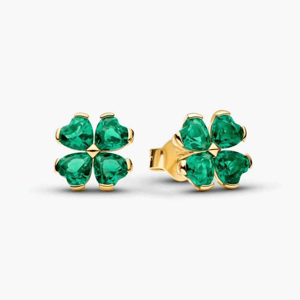 Orecchini Quadrifoglio Verde