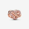 Charm Cuore Rosa e Infinito