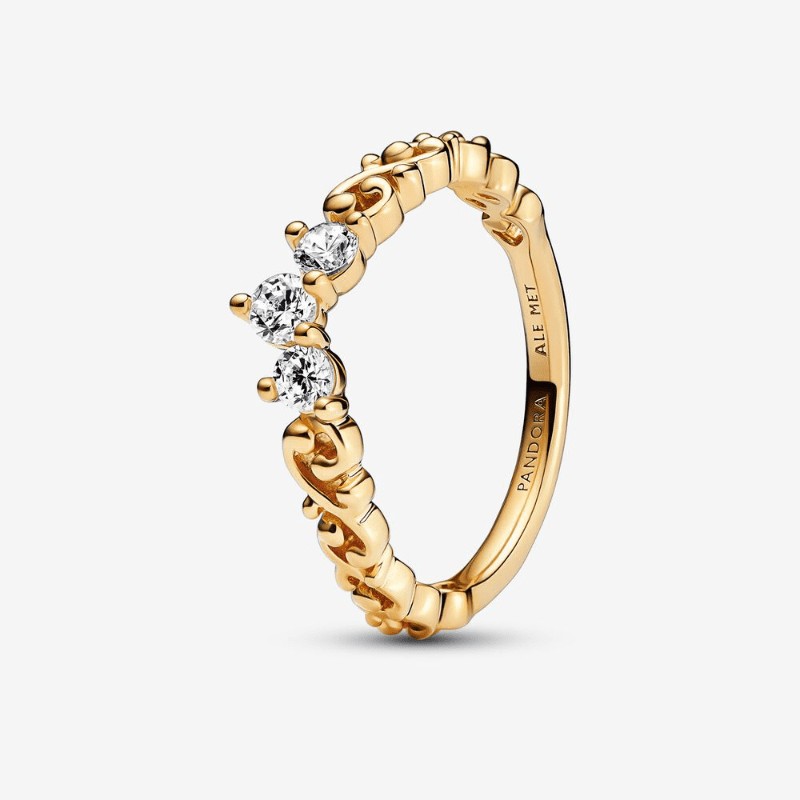 Pandora | Anello Tiara Orientale Dorato
