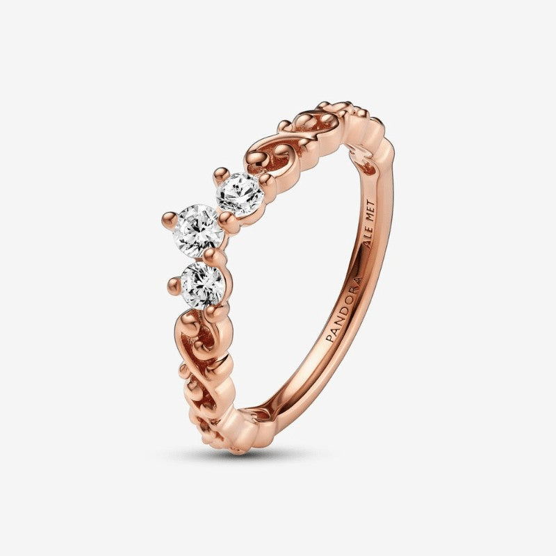 Anello Tiara Orientale Oro Rosa