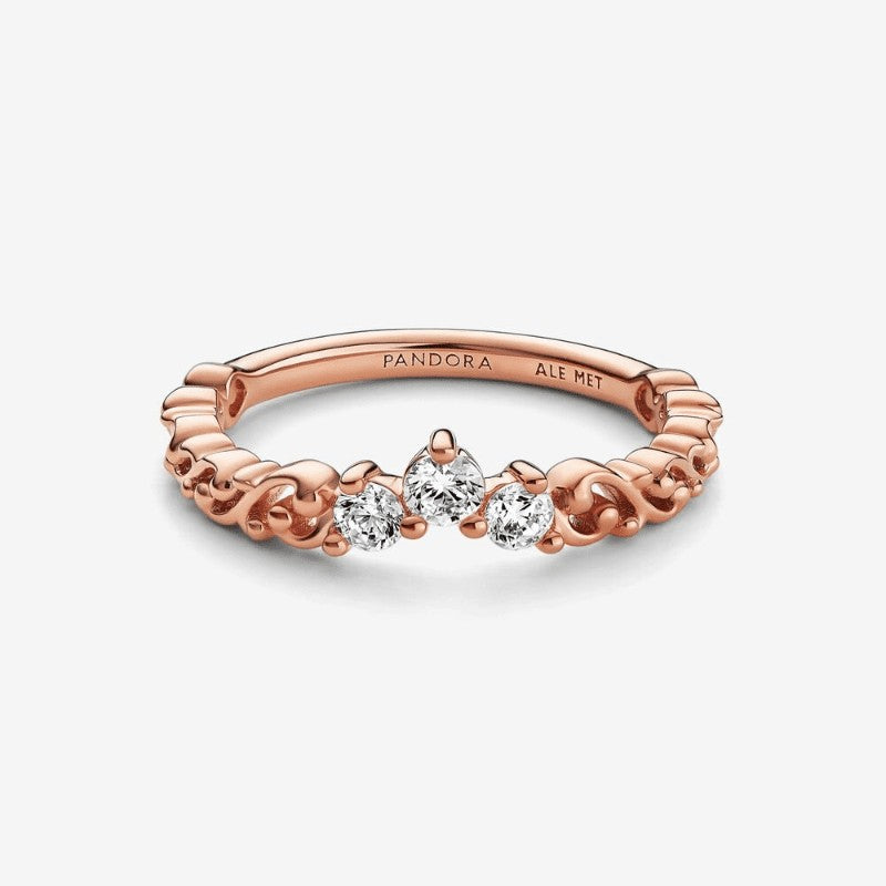 Anello Tiara Orientale Oro Rosa