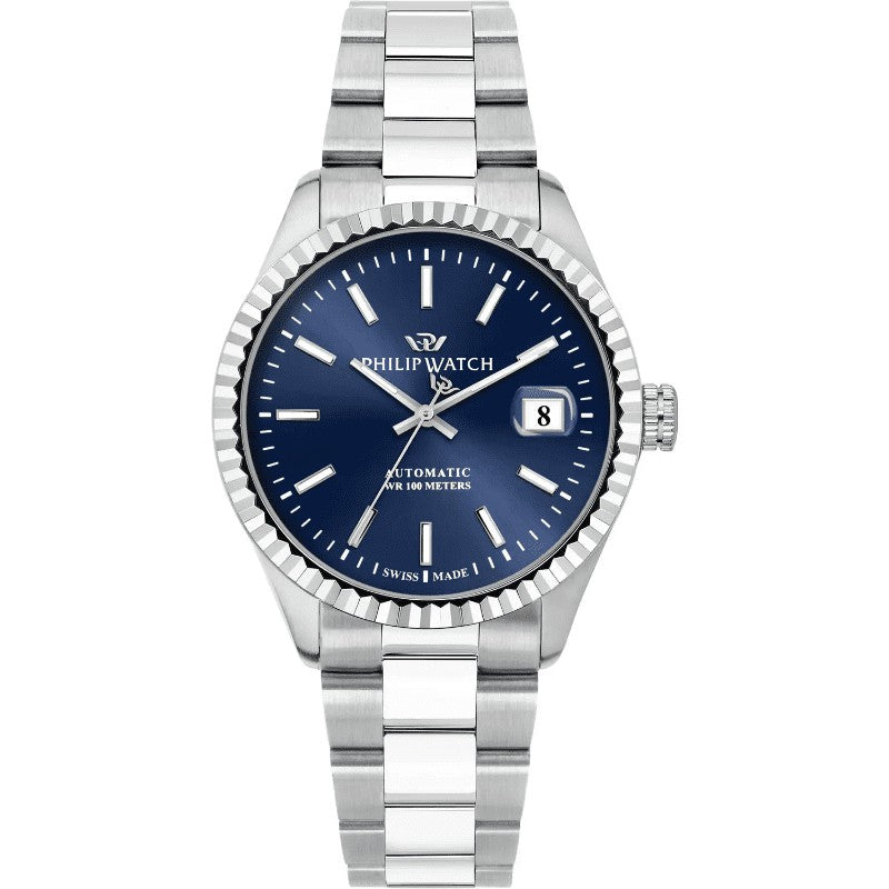 PHILIP WATCH | Orologio Automatico Tempo e Data Caribe Blu