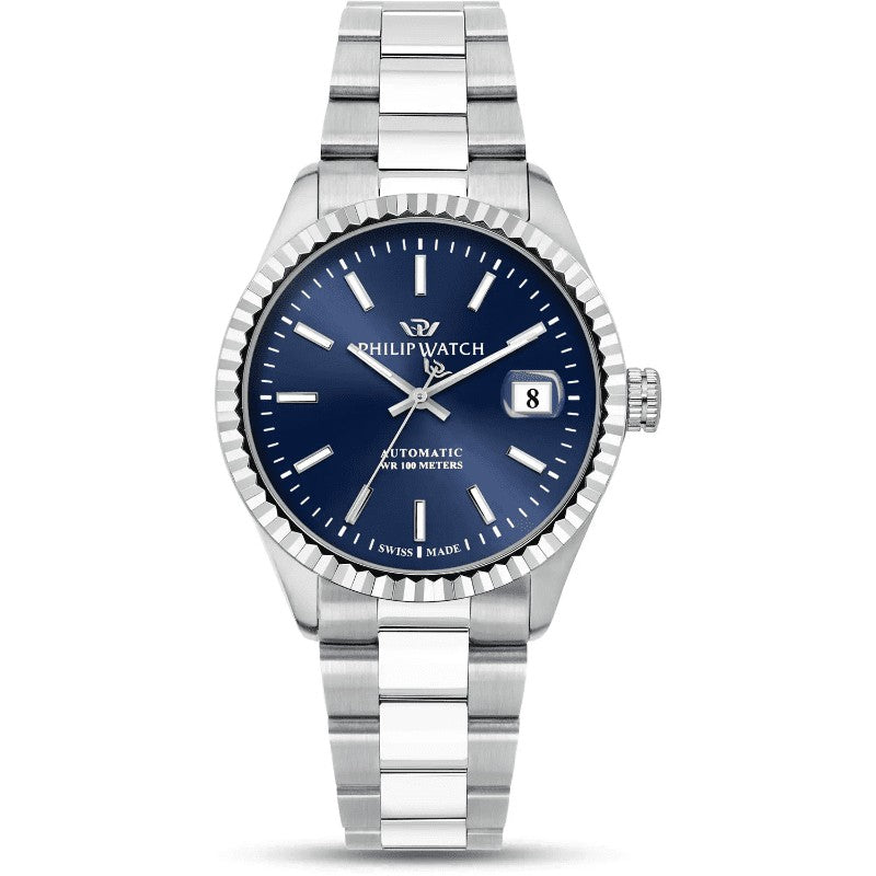PHILIP WATCH | Orologio Automatico Tempo e Data Caribe Blu