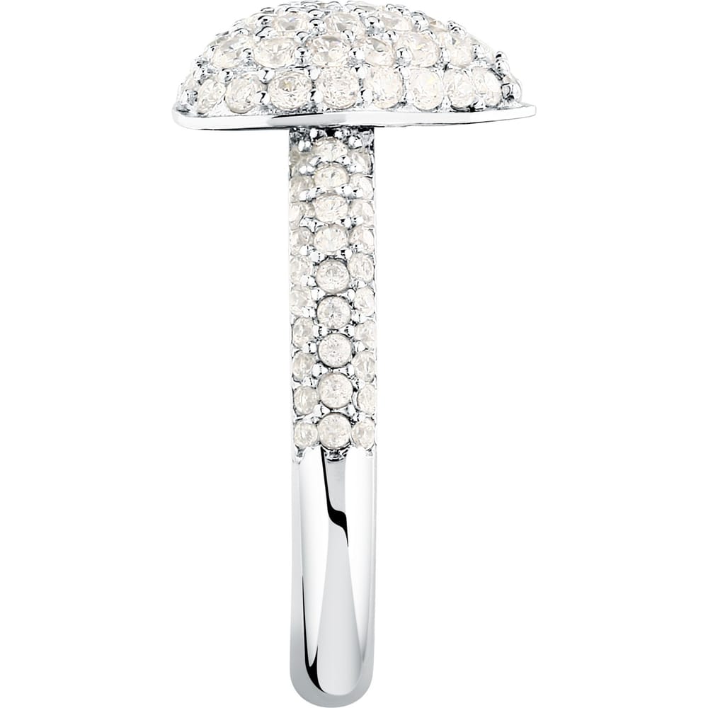 Anello Pavé Nobile Cuore in Argento e Zirconi Bianchi – Morellato SAZK03