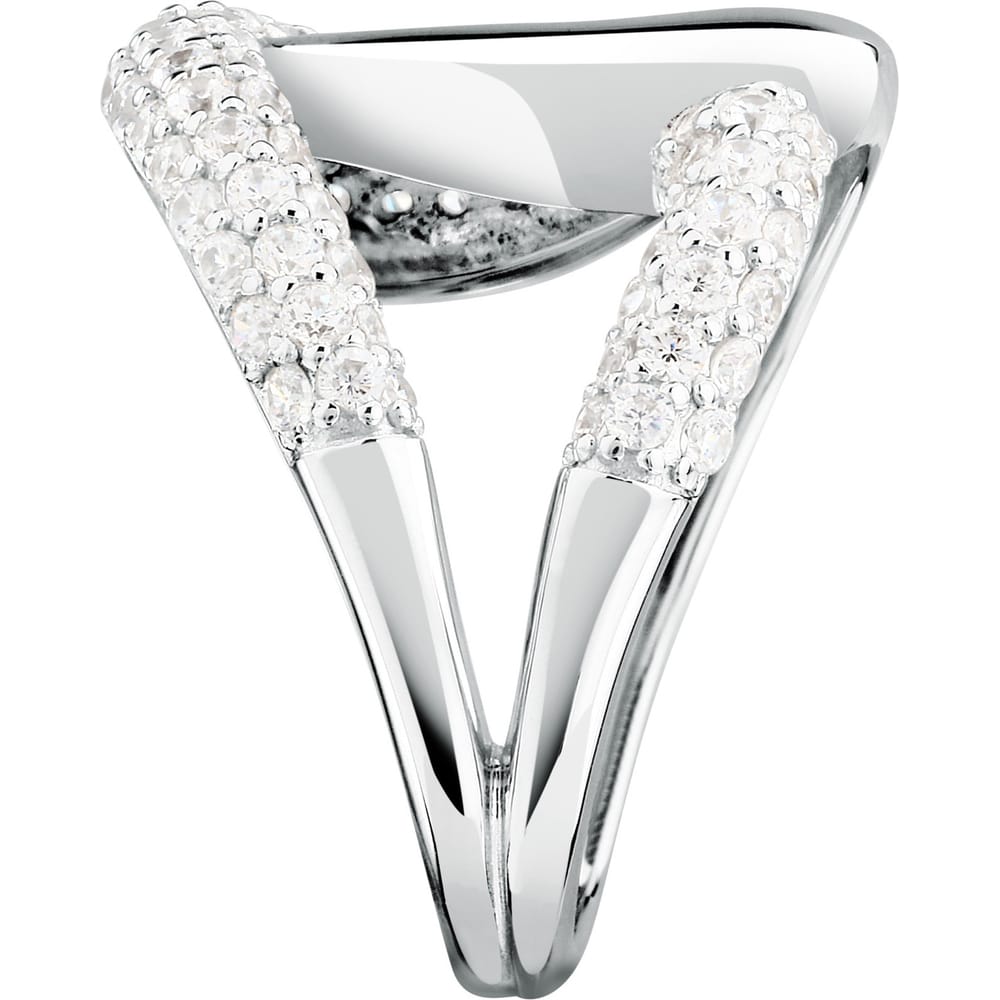 Anello Pavé in Argento e Zirconi Bianchi – Morellato SAZB19