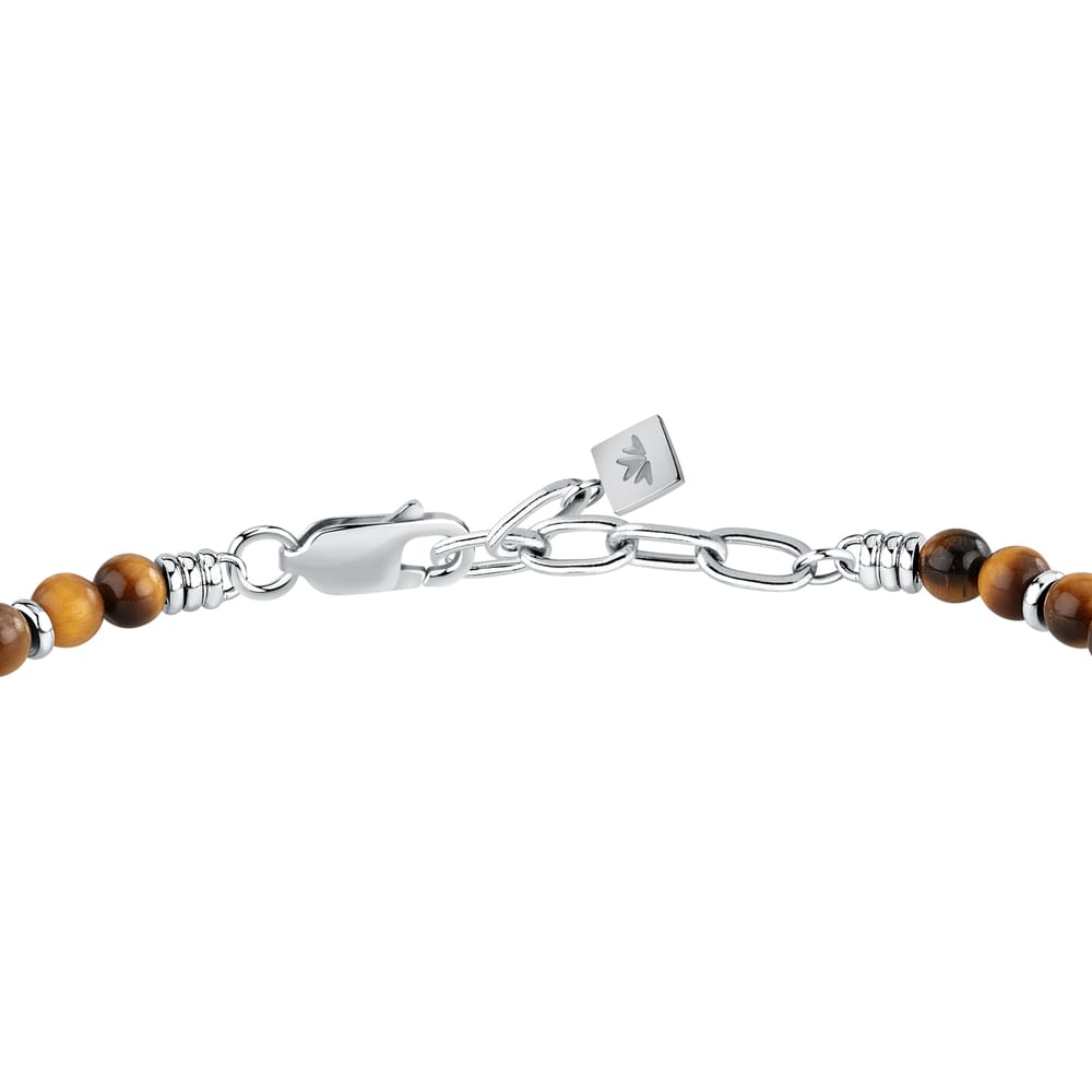 Bracciale Amuleti Lupo in Acciaio e Occhio di Tigre – Morellato SBKA11