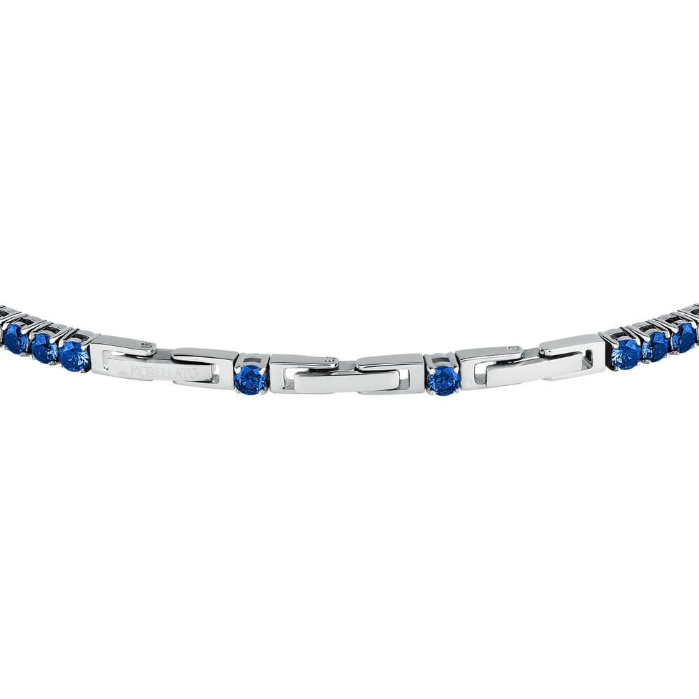 Bracciale Tennis Club in Acciaio e Zirconi Blu – Morellato SABV01