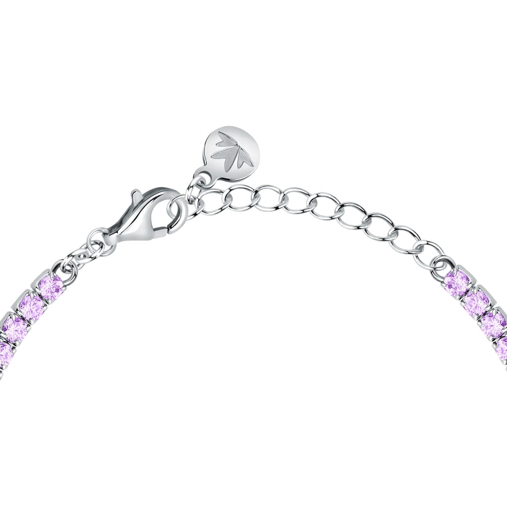 Bracciale Tennis Infinito in Argento e Zirconi Viola – Morellato SABD07
