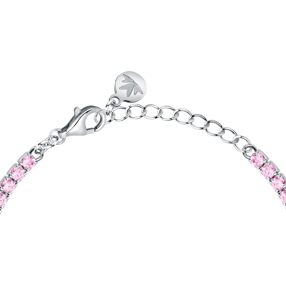 Bracciale Tennis Infinito in Argento e Zirconi Rosa – Morellato SABD08