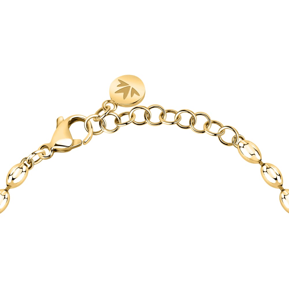 Bracciale Intrecci a Catena Cuore in Acciaio Dorato – Morellato SAZC12