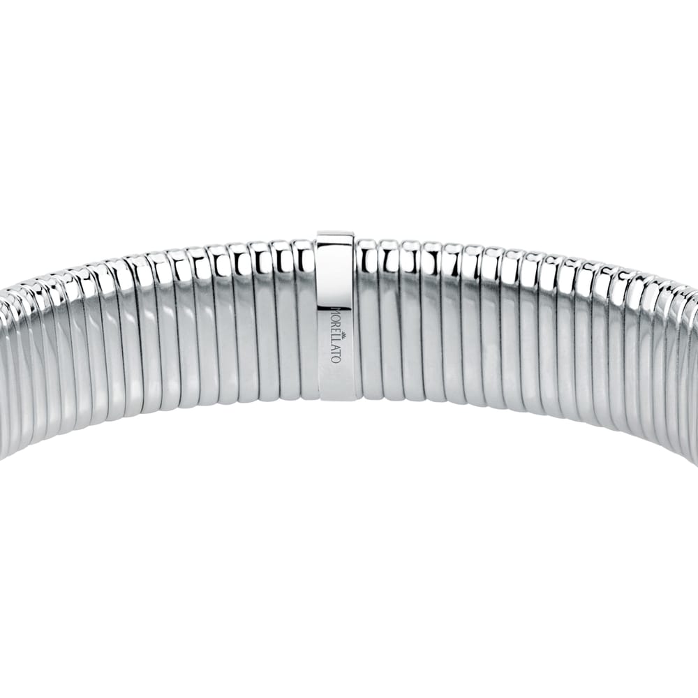 Bracciale Rigido Onda in Acciaio e Cristalli – Morellato SAZP13