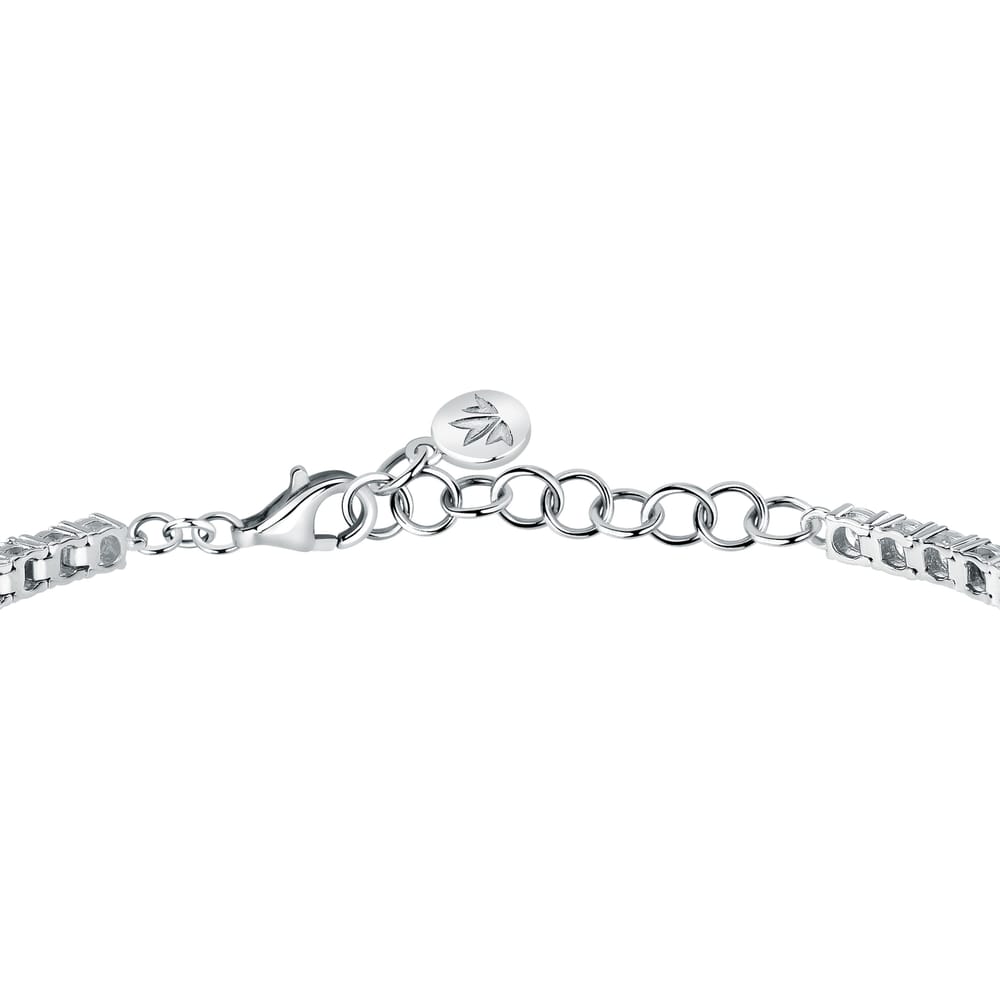Bracciale Tennis Tesori Cuore in Argento e Zirconi Verdi – Morellato SAIW169