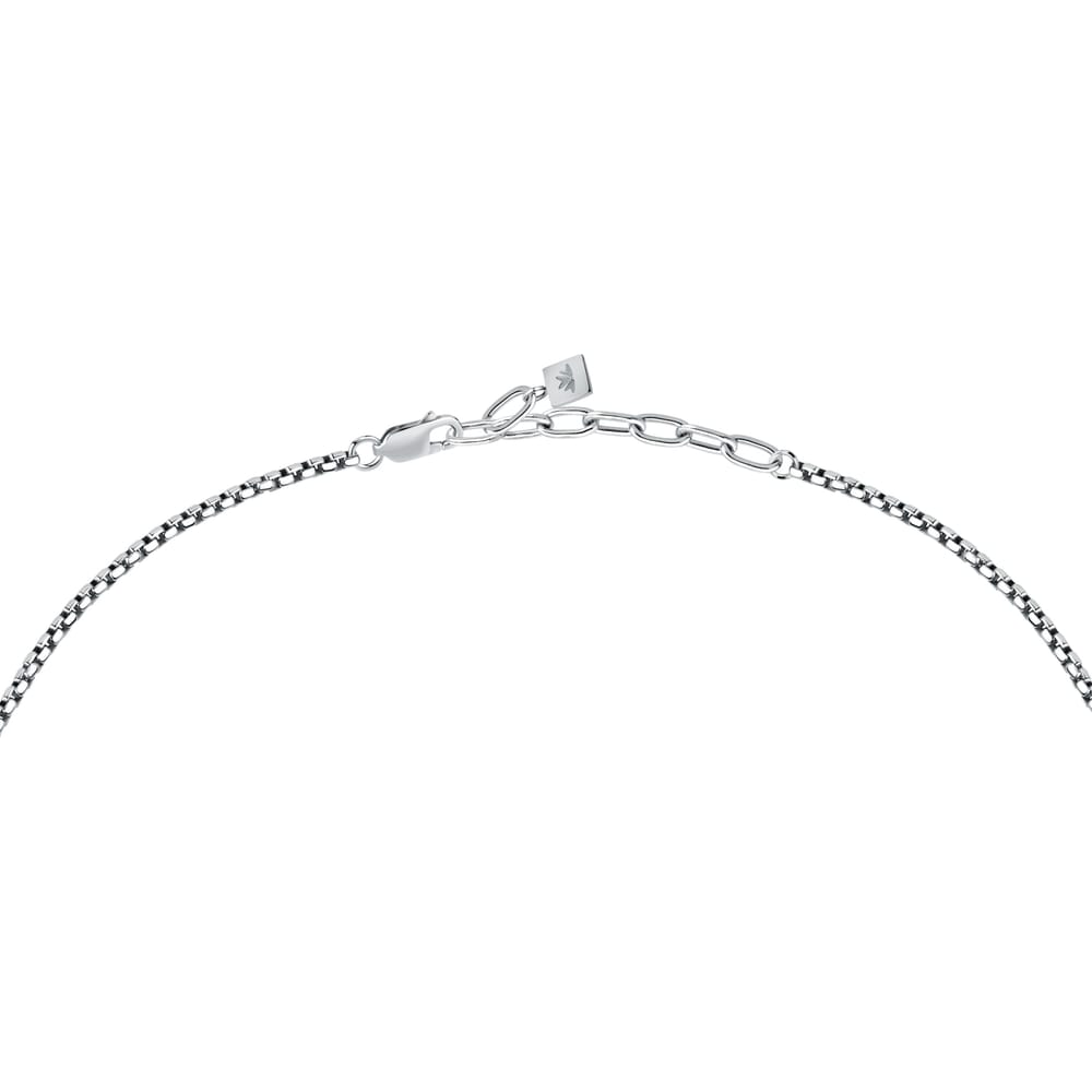 Collana Terra con Pendente in Acciaio Nero e Occhio di Tigre – Morellato SBKA02