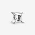 Charm dello zodiaco Gemelli scintillante