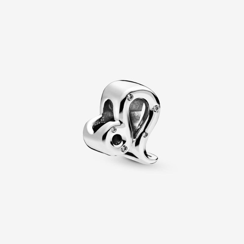 Charm dello zodiaco Leone scintillante