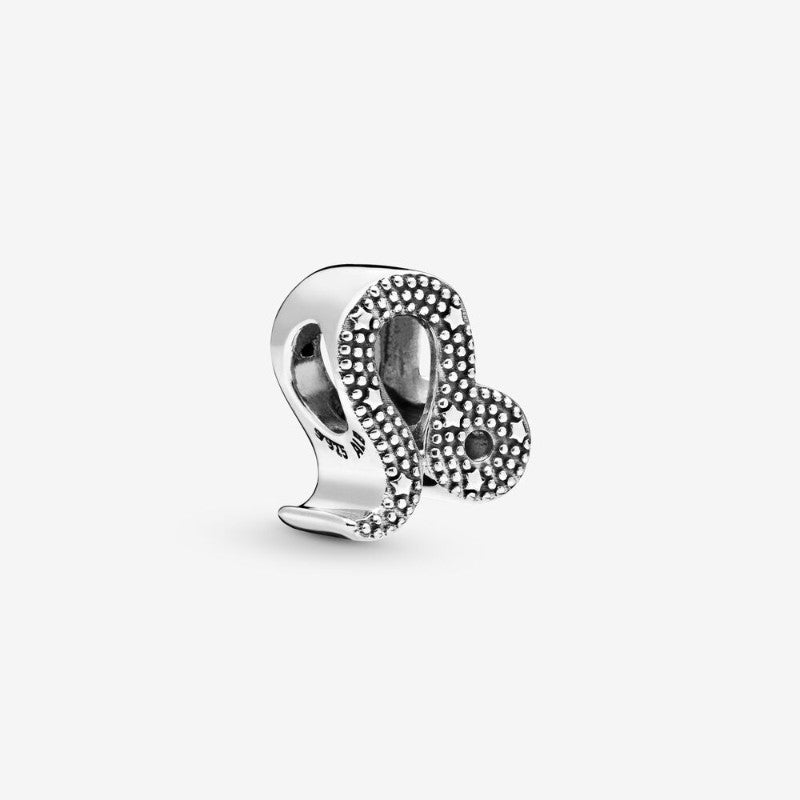 Charm dello zodiaco Leone scintillante