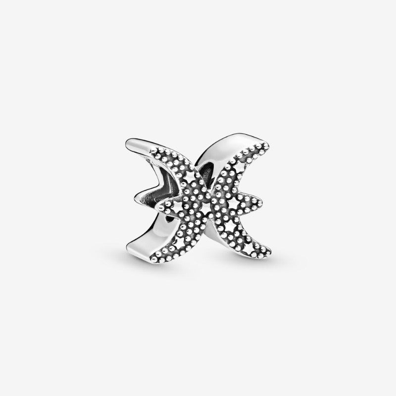 Charm dello zodiaco Pesci scintillante