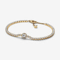 Bracciale Tennis Scintillante Dorato