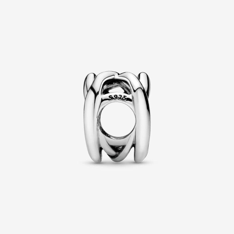 Charm Cuore intrecciato