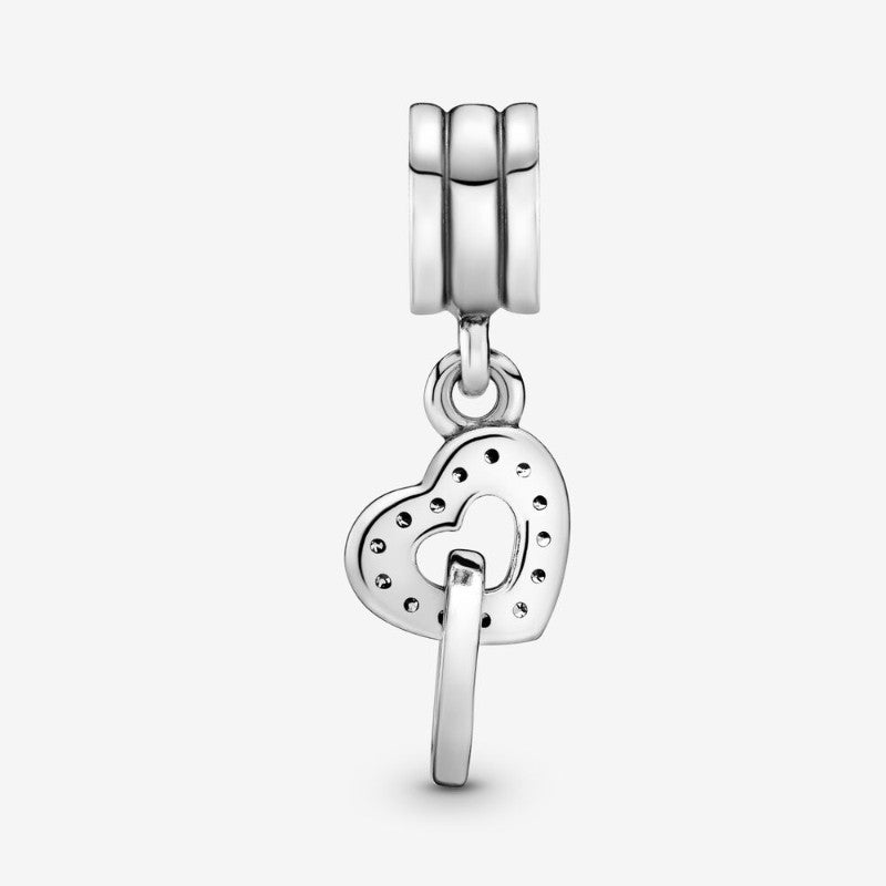 Charm pendente Cuori intrecciati