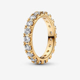 Pandora | Anello Fascia Scintillante Dorato