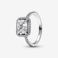 Pandora | Anello Punto Luce Rettangolo