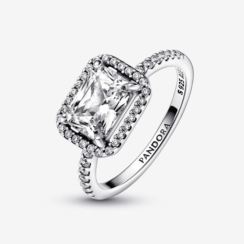 Pandora | Anello Punto Luce Rettangolo