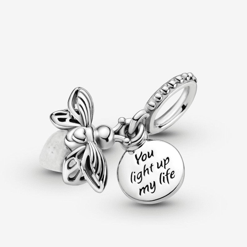 Charm Pendente Lucciola che si Illumina al Buio