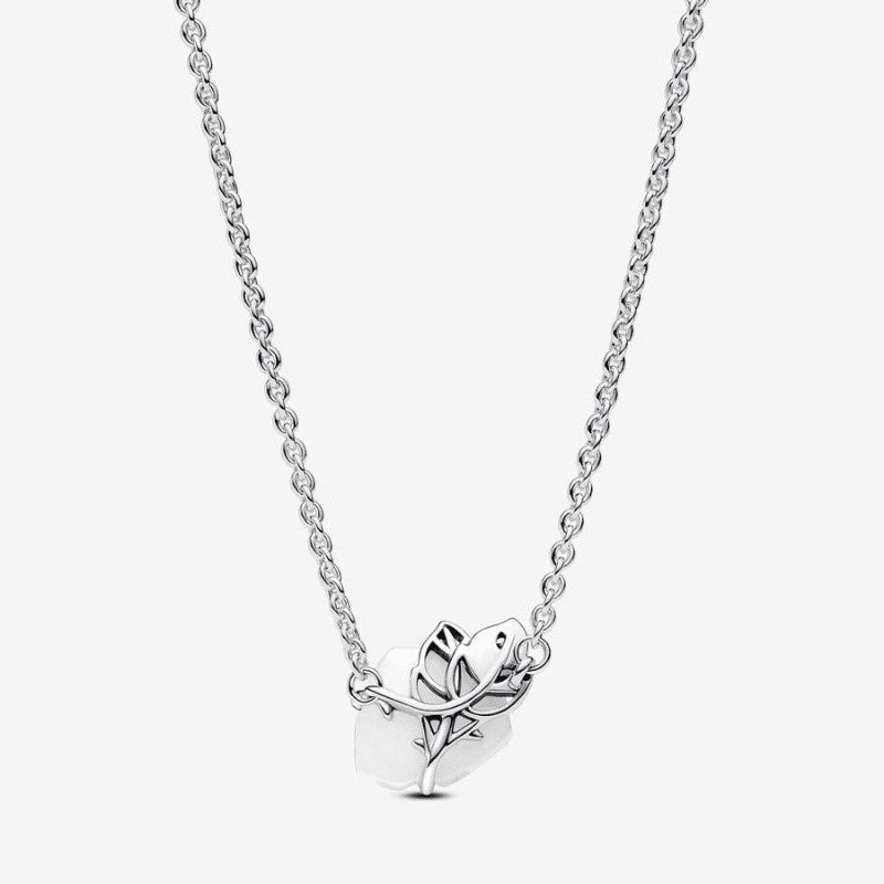 Collana Rosa Bianca