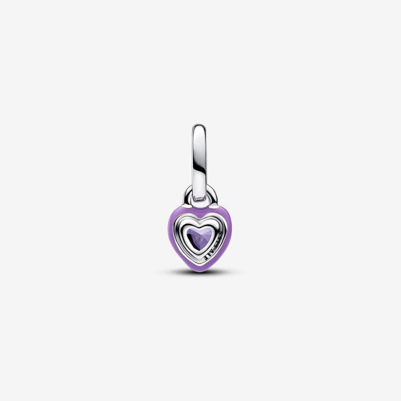 Charm Mini Pendente Purple Chakra Heart Pandora ME