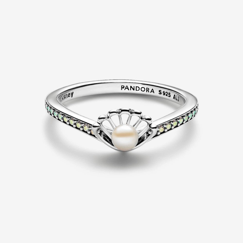Pandora | Principesse Disney, Ariel, Anello con Perla d'Acqua Dolce Coltivata