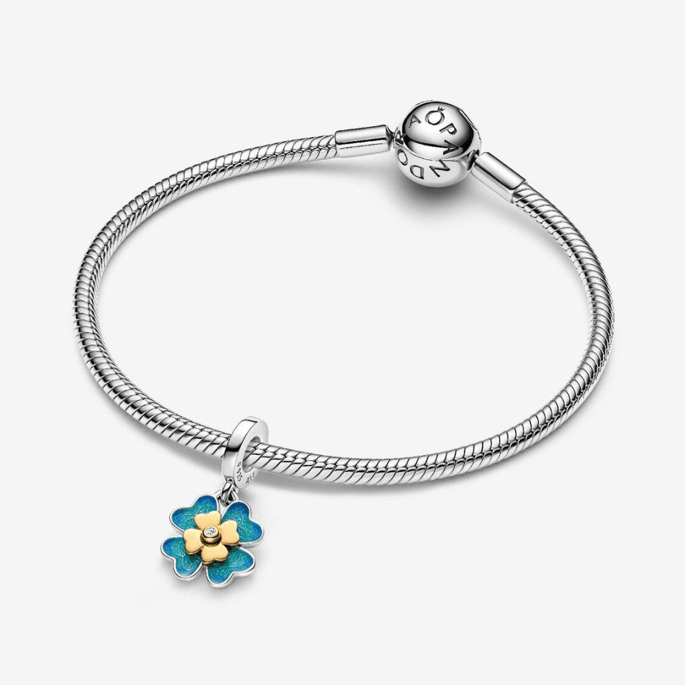 Charm Pendente Quadrifoglio Girevole