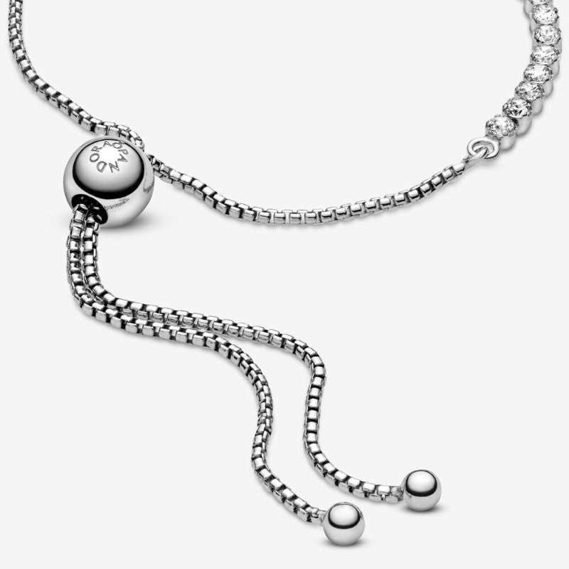 Bracciale tennis con chiusura regolabile
