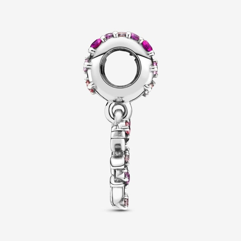 Charm Pendente Albero della famiglia Pietre rosa