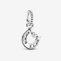 Charm pendente Ferro di cavallo portafortuna