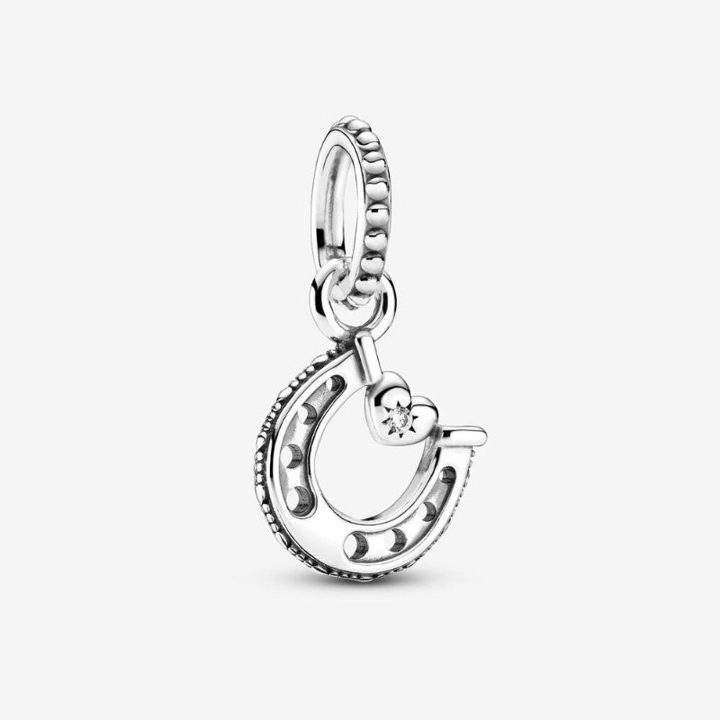 Charm pendente Ferro di cavallo portafortuna