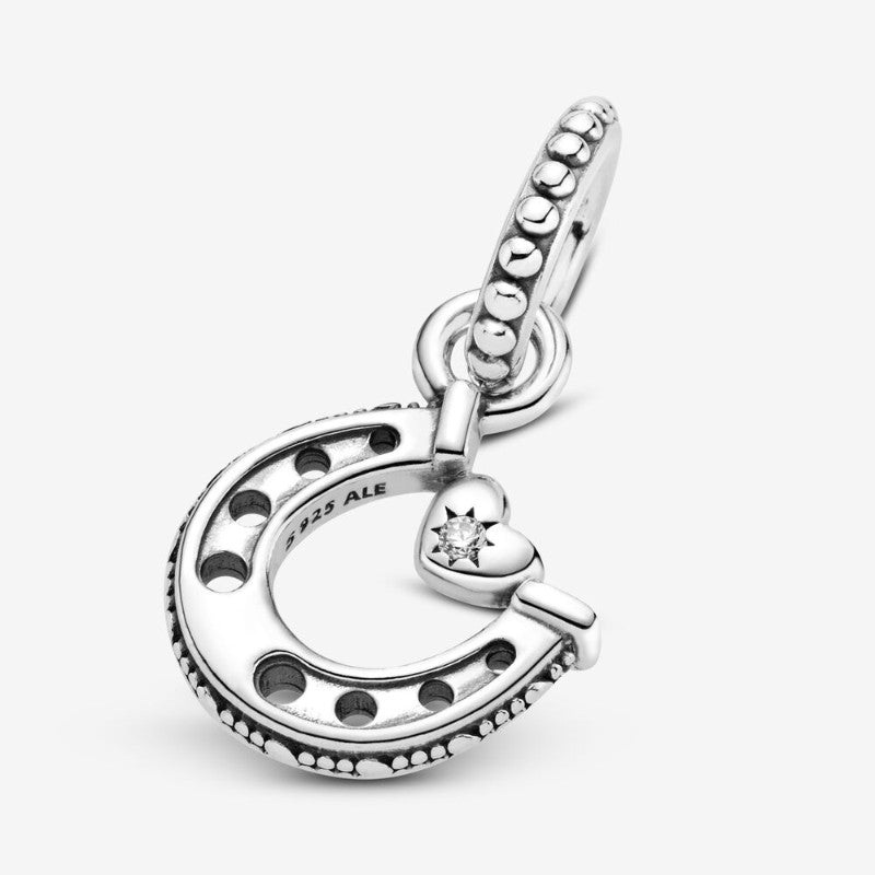 Charm pendente Ferro di cavallo portafortuna