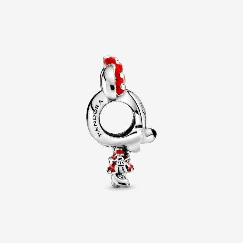 Disney, Charm Minnie con abito e fiocco a pois