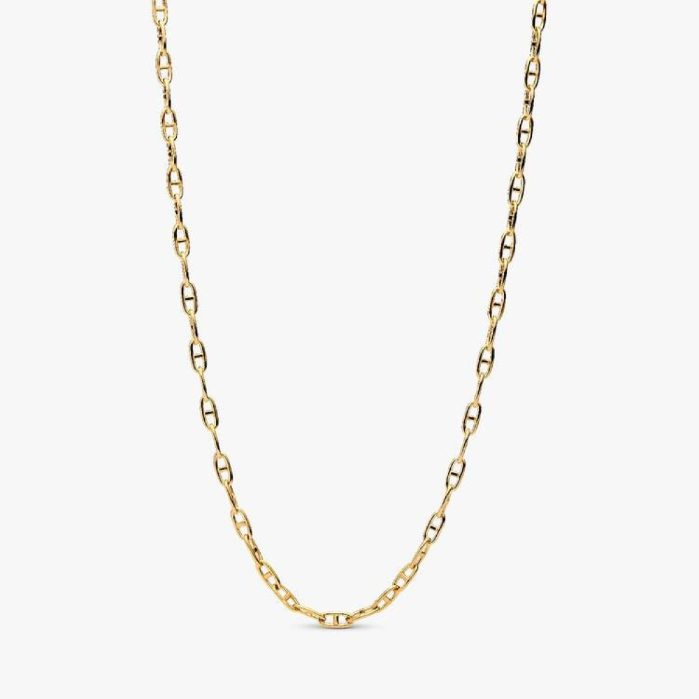 Collana Catena Maglia Ancora Dorata