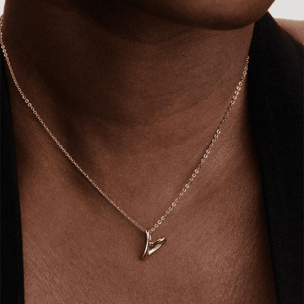 Collana Cuore Piccolo Linea Sinuosa