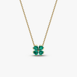 Collana Quadrifoglio Verde