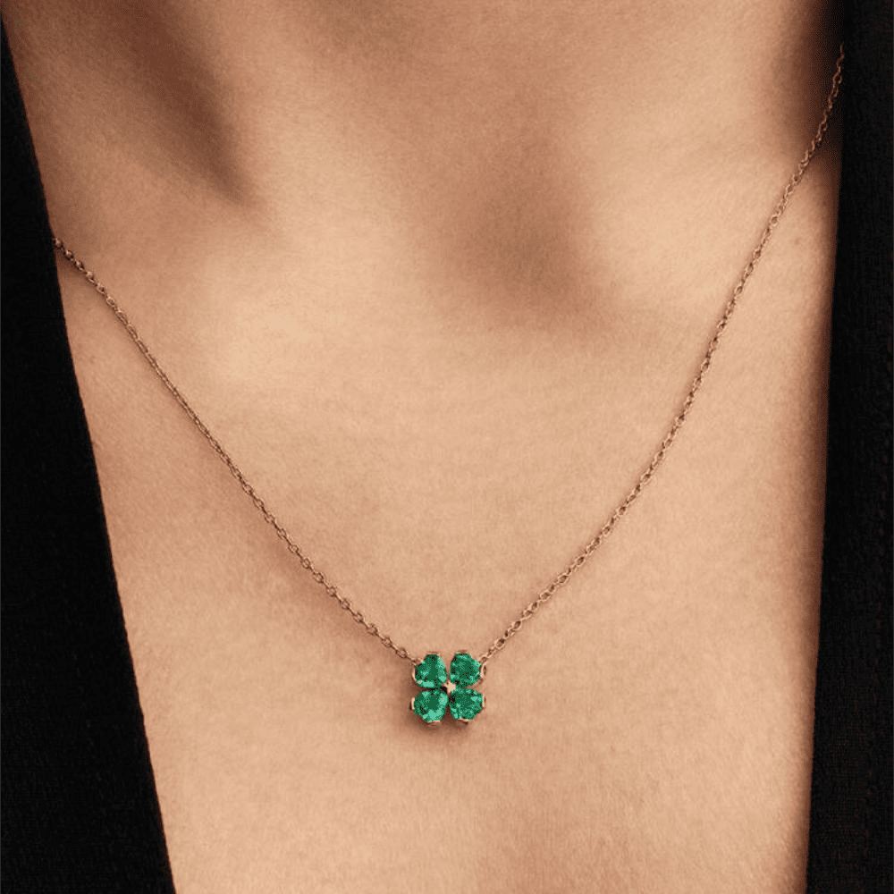 Collana Quadrifoglio Verde