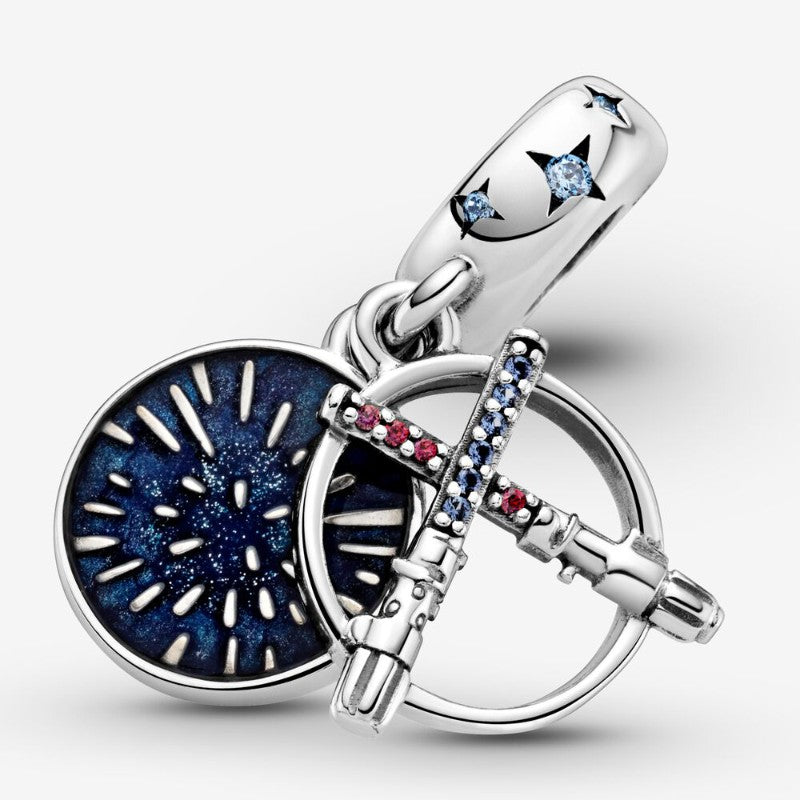 Star Wars, charm pendente doppio Spada laser