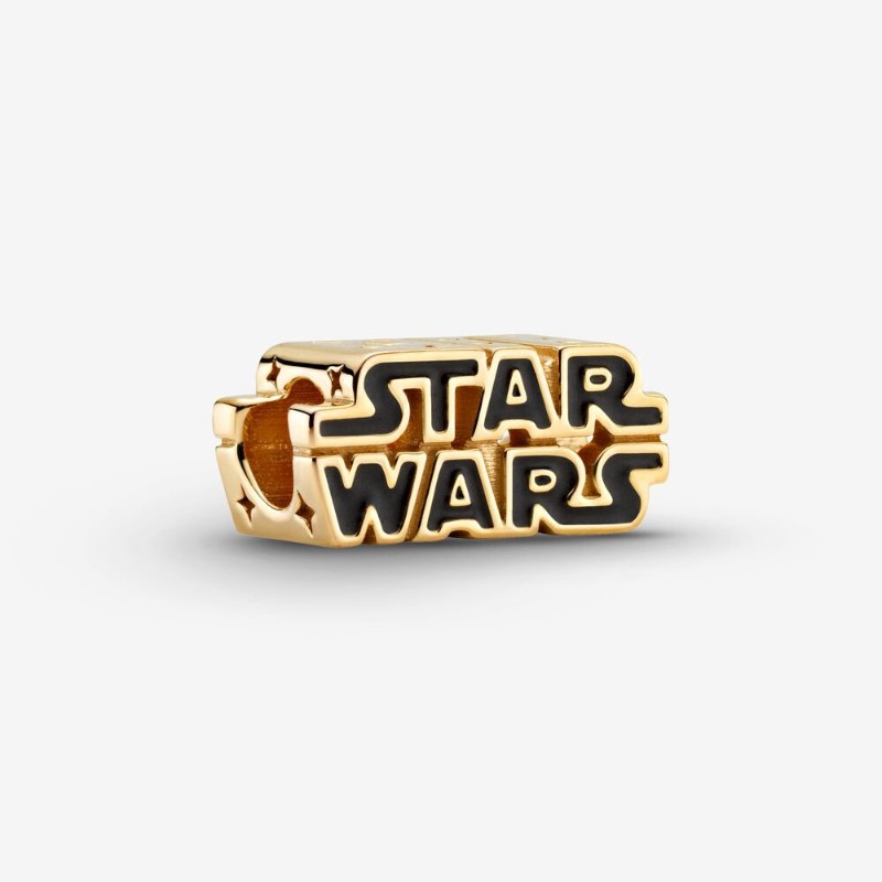 Star Wars, charm scintillante con logo in 3D