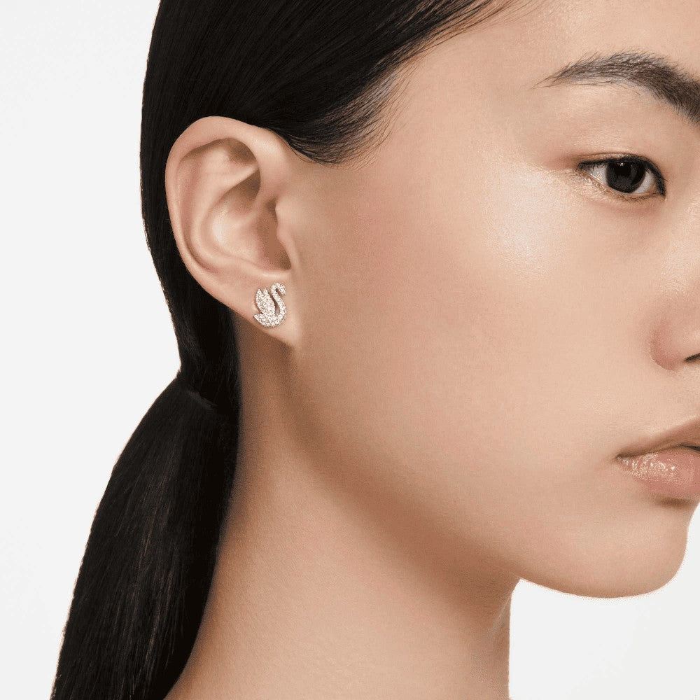 SWAROVSKI | Orecchini a lobo Swan