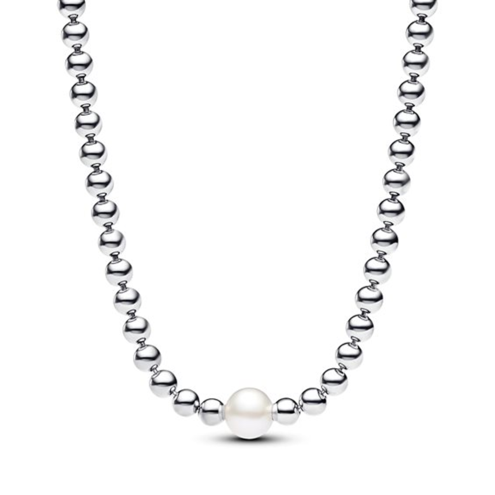 Collana con Perla d’Acqua Dolce Coltivata e Sfere