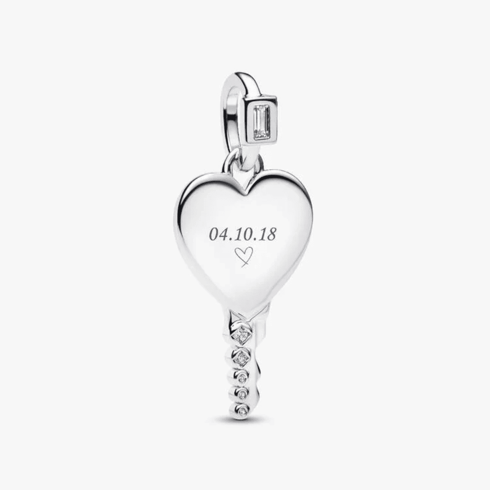 Pendente Chiave a Cuore da incidere