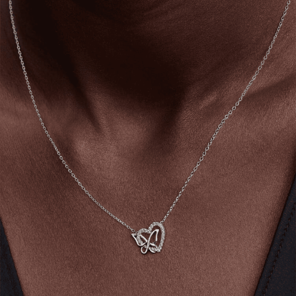 Collana Cuore e Farfalla